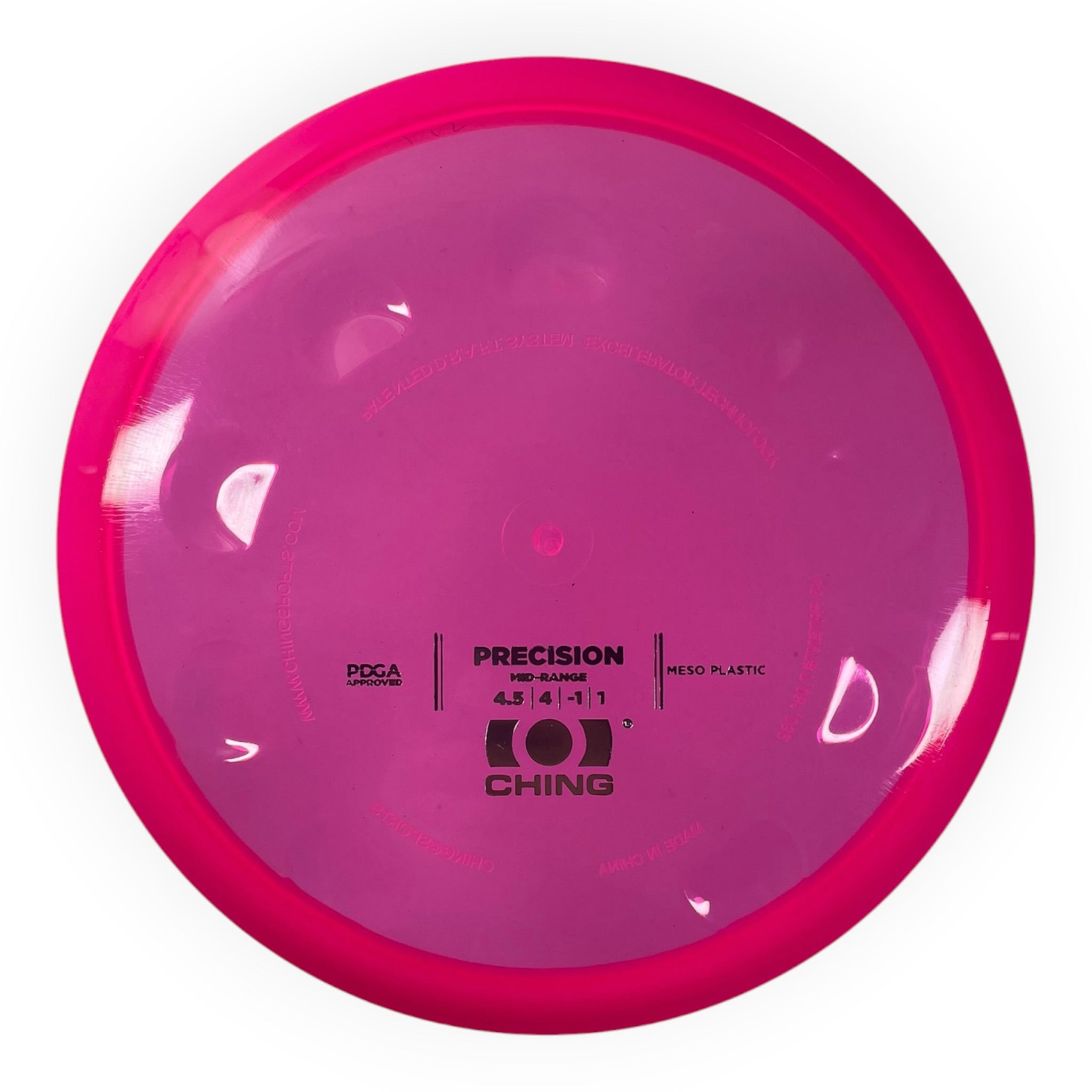 Ching Sports Precision | Meso | Pink/Silver 172g Disc Golf