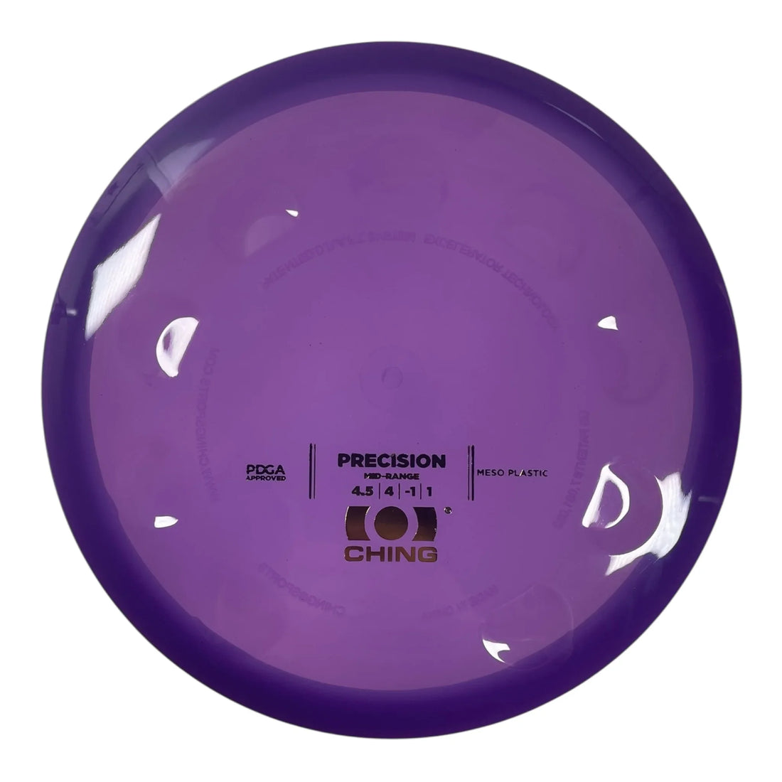 Ching Sports Precision | Meso | Purple/Gold 171g Disc Golf
