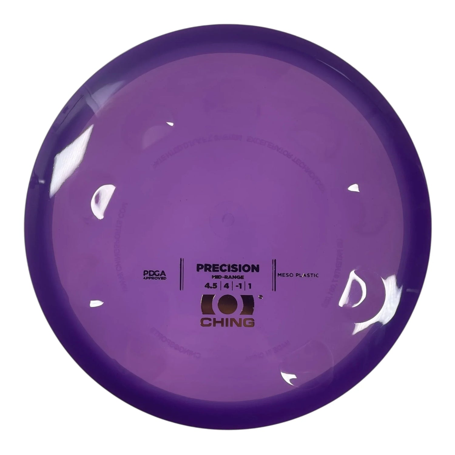 Ching Sports Precision | Meso | Purple/Gold 171g Disc Golf
