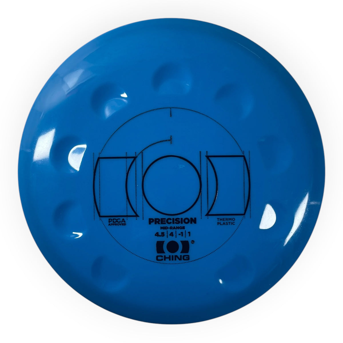 Ching Sports Precision | Thermo | Blue/Black 175g Disc Golf