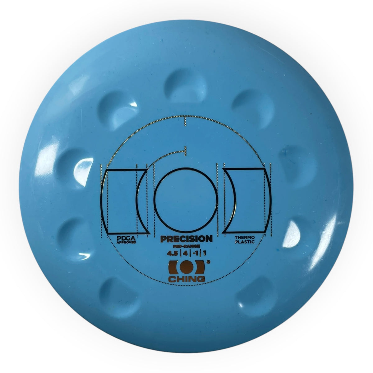 Ching Sports Precision | Thermo | Blue/Gold 165g Disc Golf