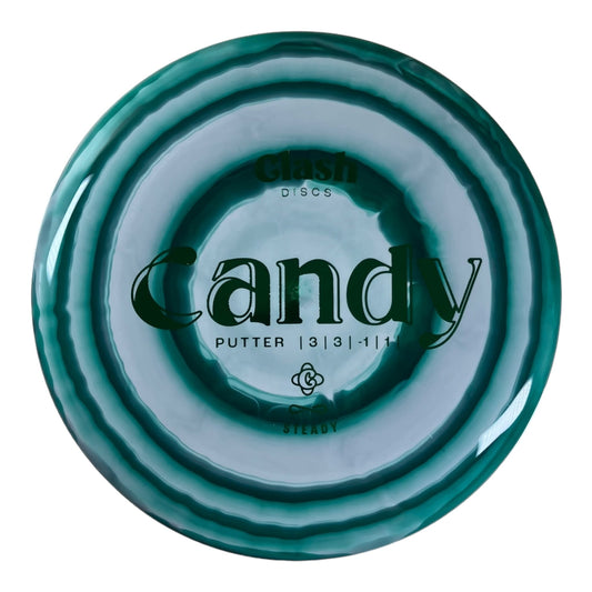 Clash Discs Candy | Steady Ring | Green/White 171 - 172g Disc Golf