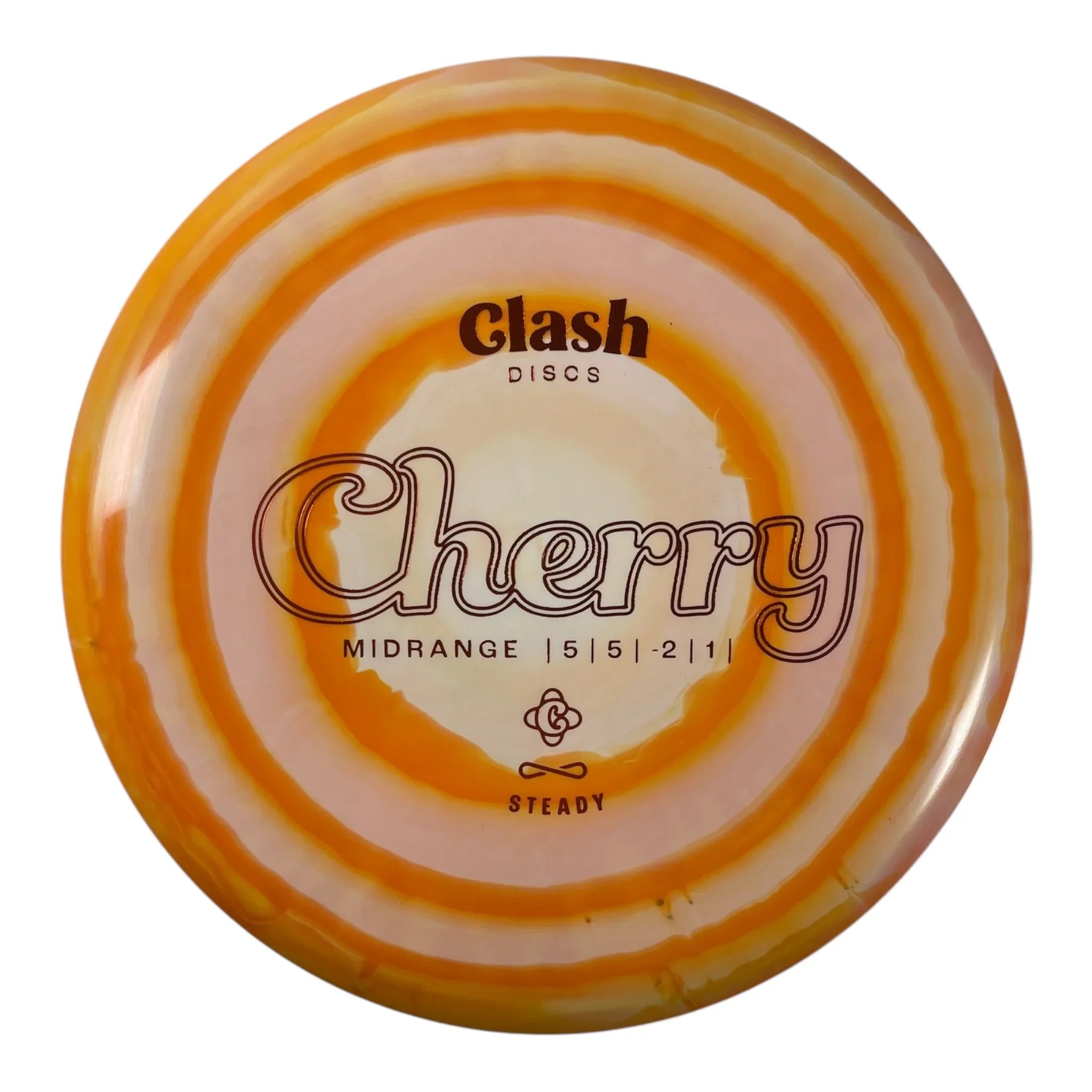 Clash Discs Cherry | Steady Ring | Orange/Orange 177g Disc Golf
