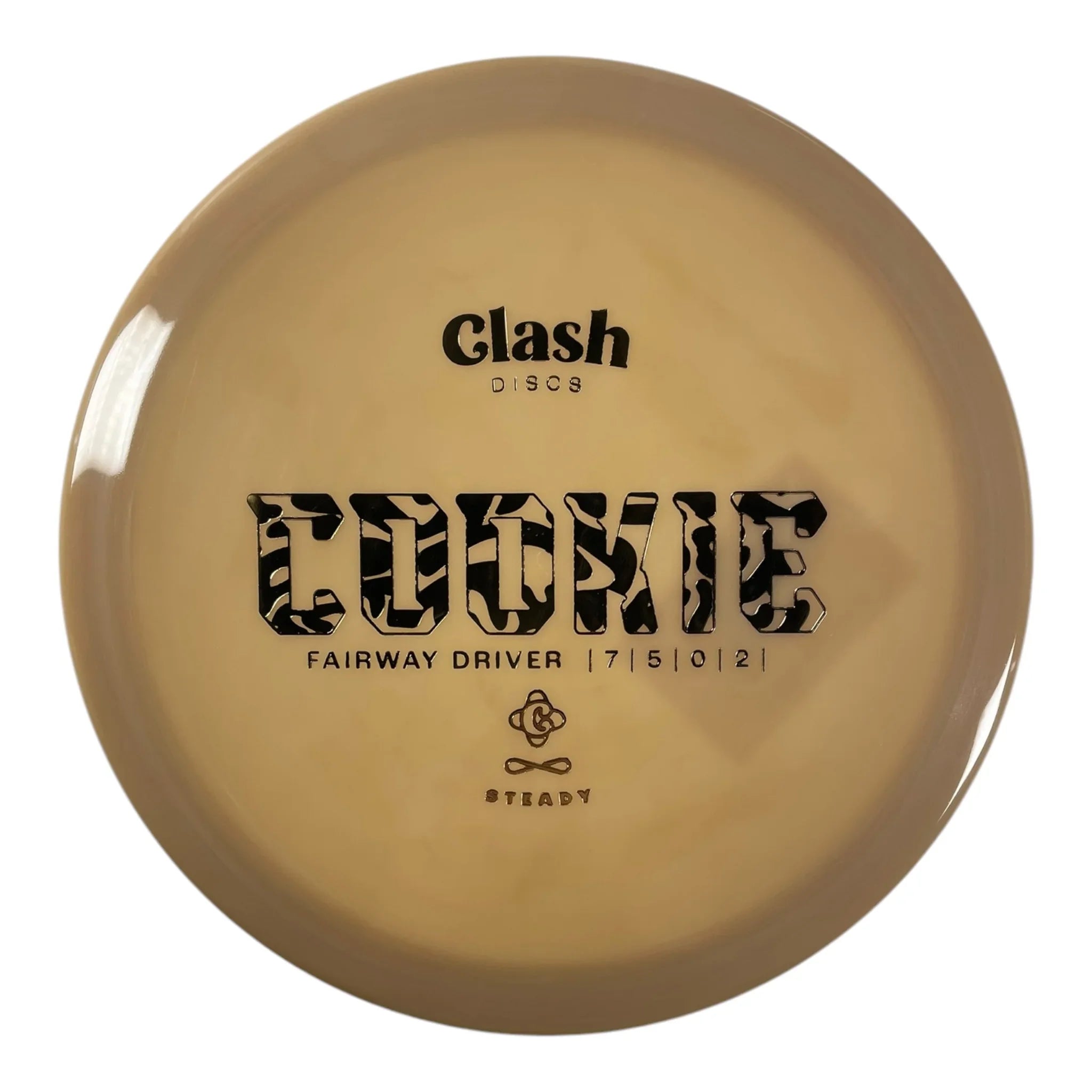 Clash Discs Cookie | Steady | Tan/Gold 174-176g Disc Golf