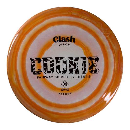 Clash Discs Cookie | Steady Ring | Orange/White 175 - 176g Disc Golf