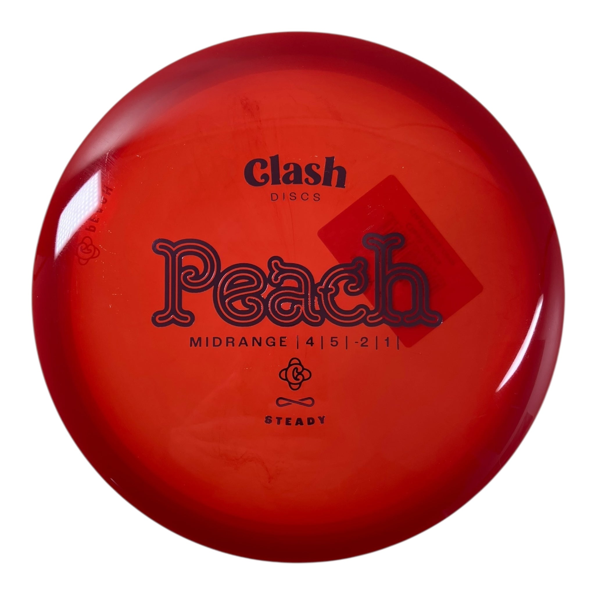 Clash Discs Peach | Steady | Red/Pink 176g Disc Golf