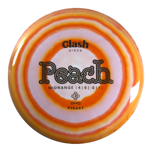 Clash Discs Peach | Steady Ring | Orange/Gold 177g Disc Golf