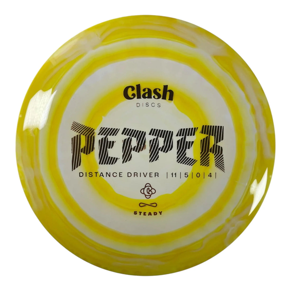 Clash Discs Pepper | Steady Ring | Yellow/Orange 176g Disc Golf