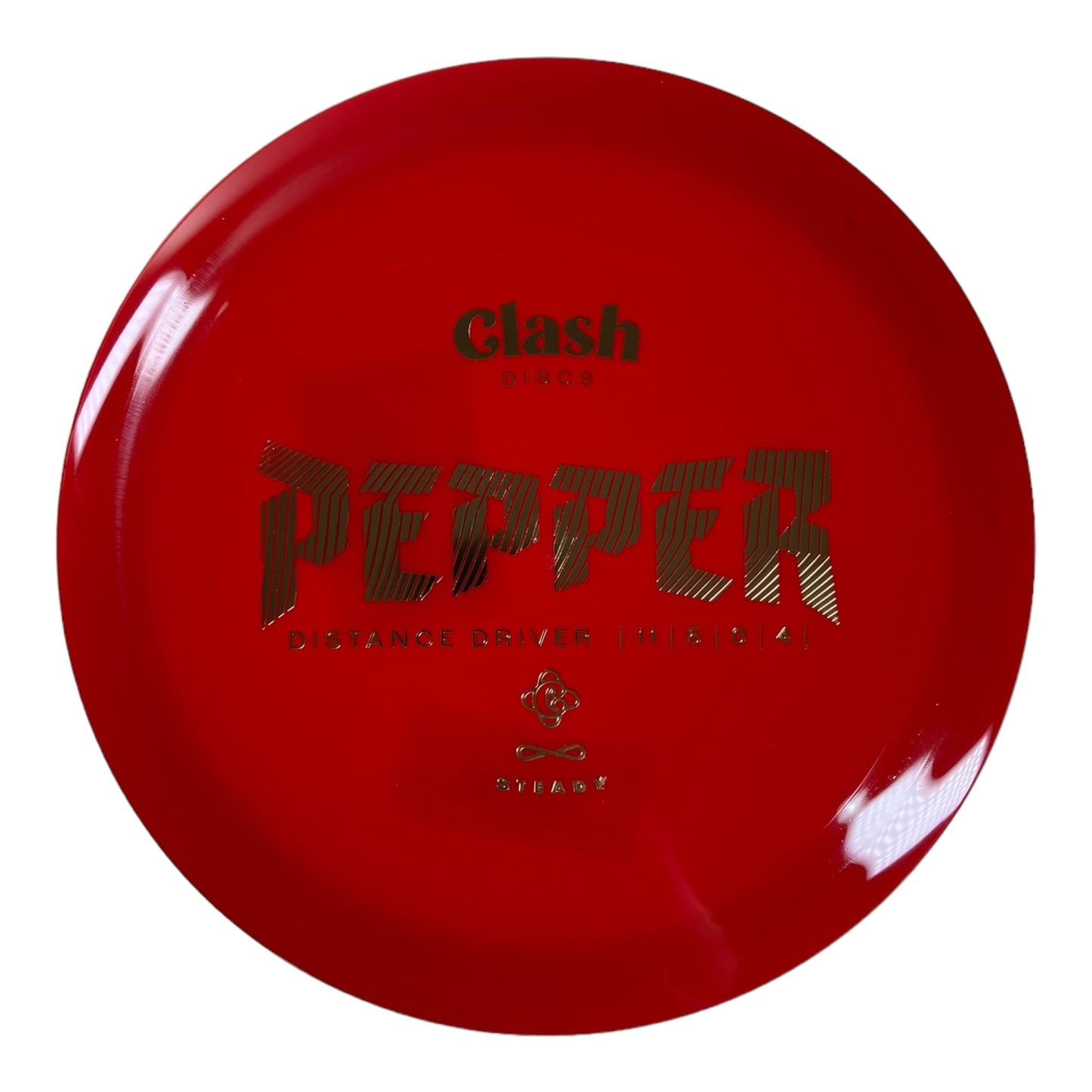 Clash Discs Pepper | Steady | Red/Gold 174 - 175g Disc Golf