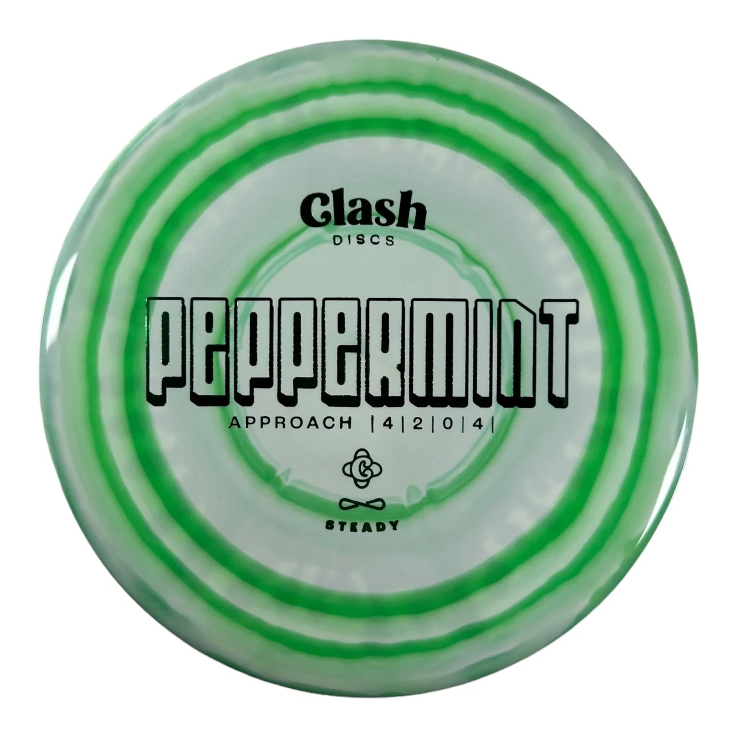 Clash Discs Peppermint | Steady Ring | Green/Green 169 - 172g Disc Golf