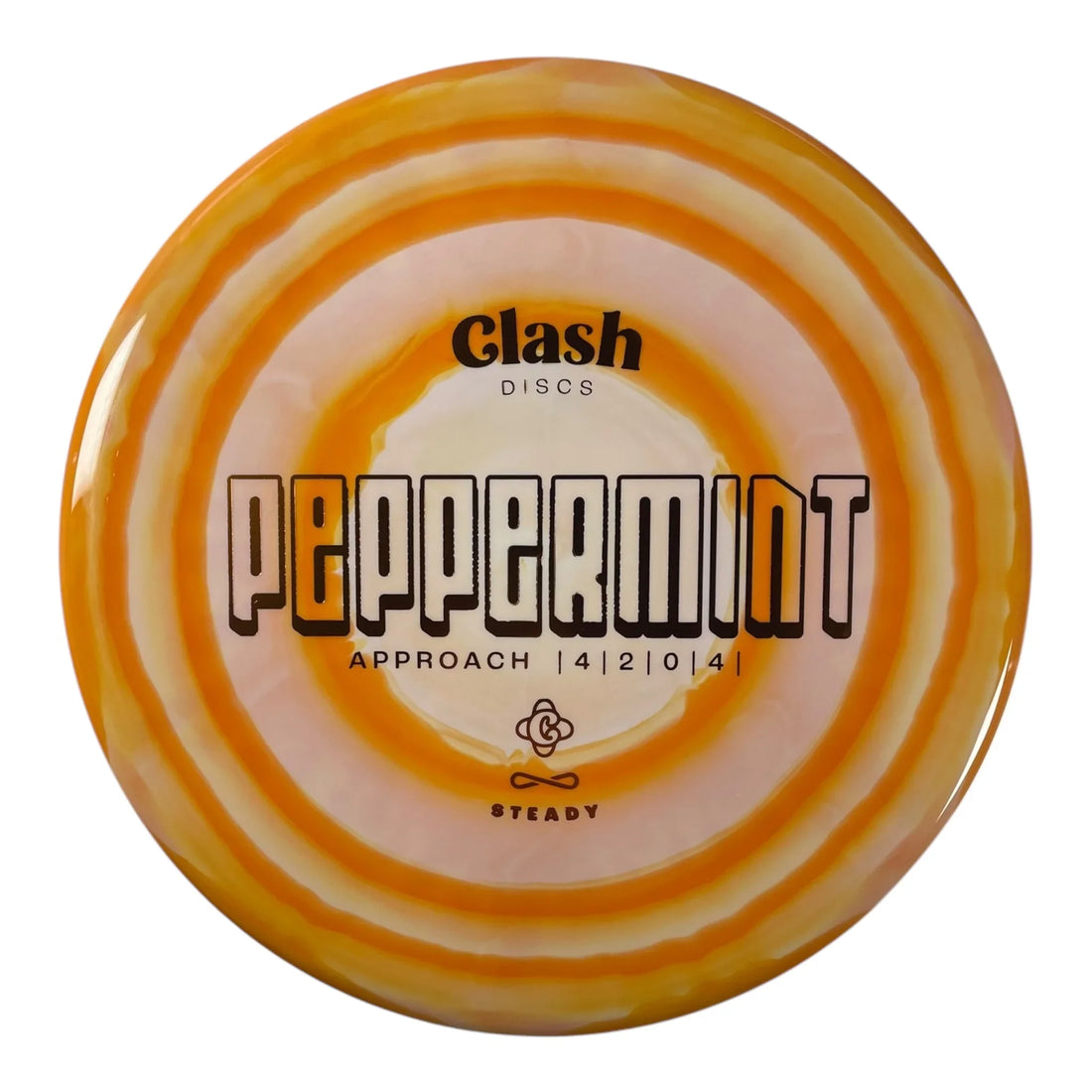 Clash Discs Peppermint | Steady Ring | Orange/Orange 172g Disc Golf