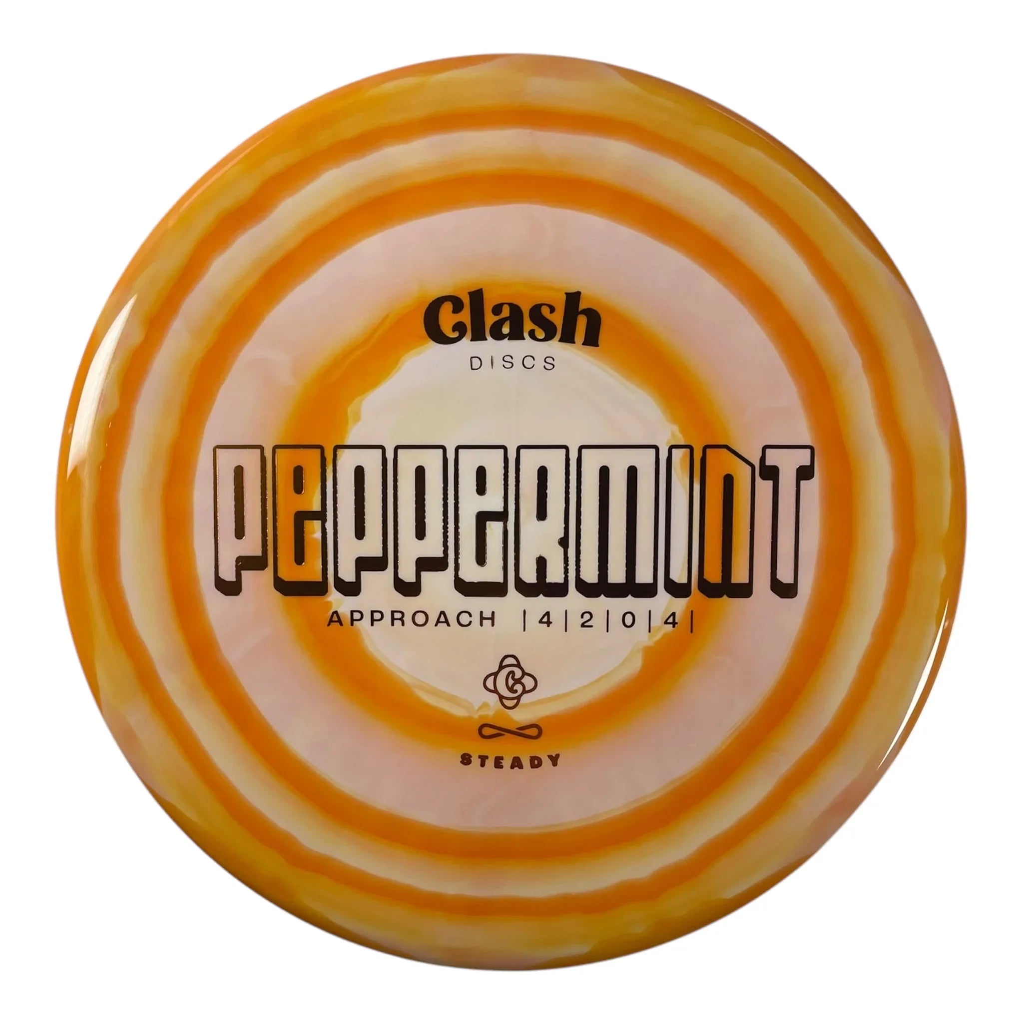 Clash Discs Peppermint | Steady Ring | Orange/Orange 172g Disc Golf