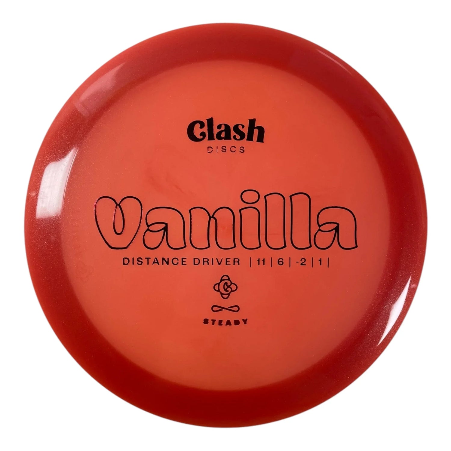 Clash Discs Vanilla | Steady | Orange/Red 171g Disc Golf