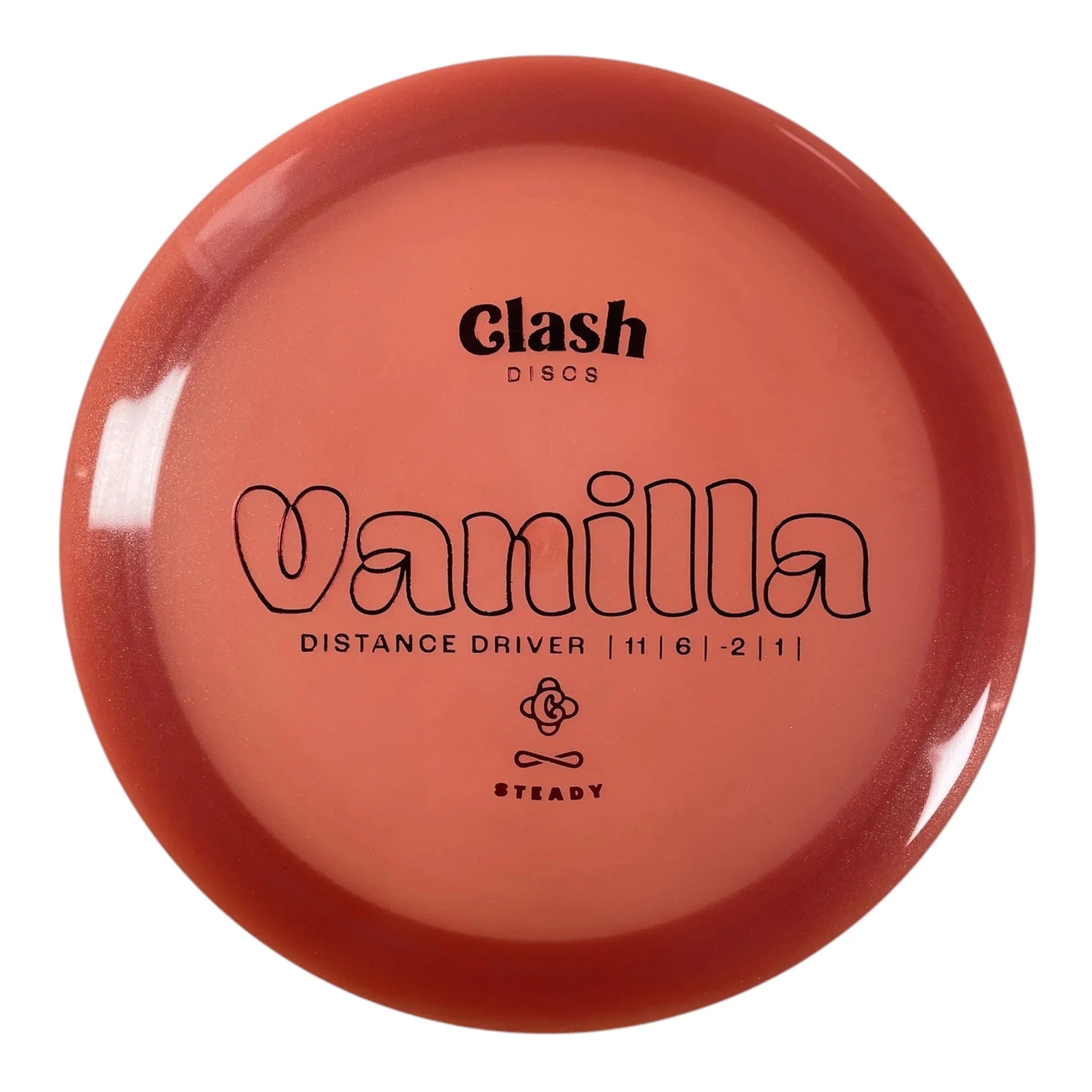 Clash Discs Vanilla | Steady | Pink/Red 171-172g Disc Golf