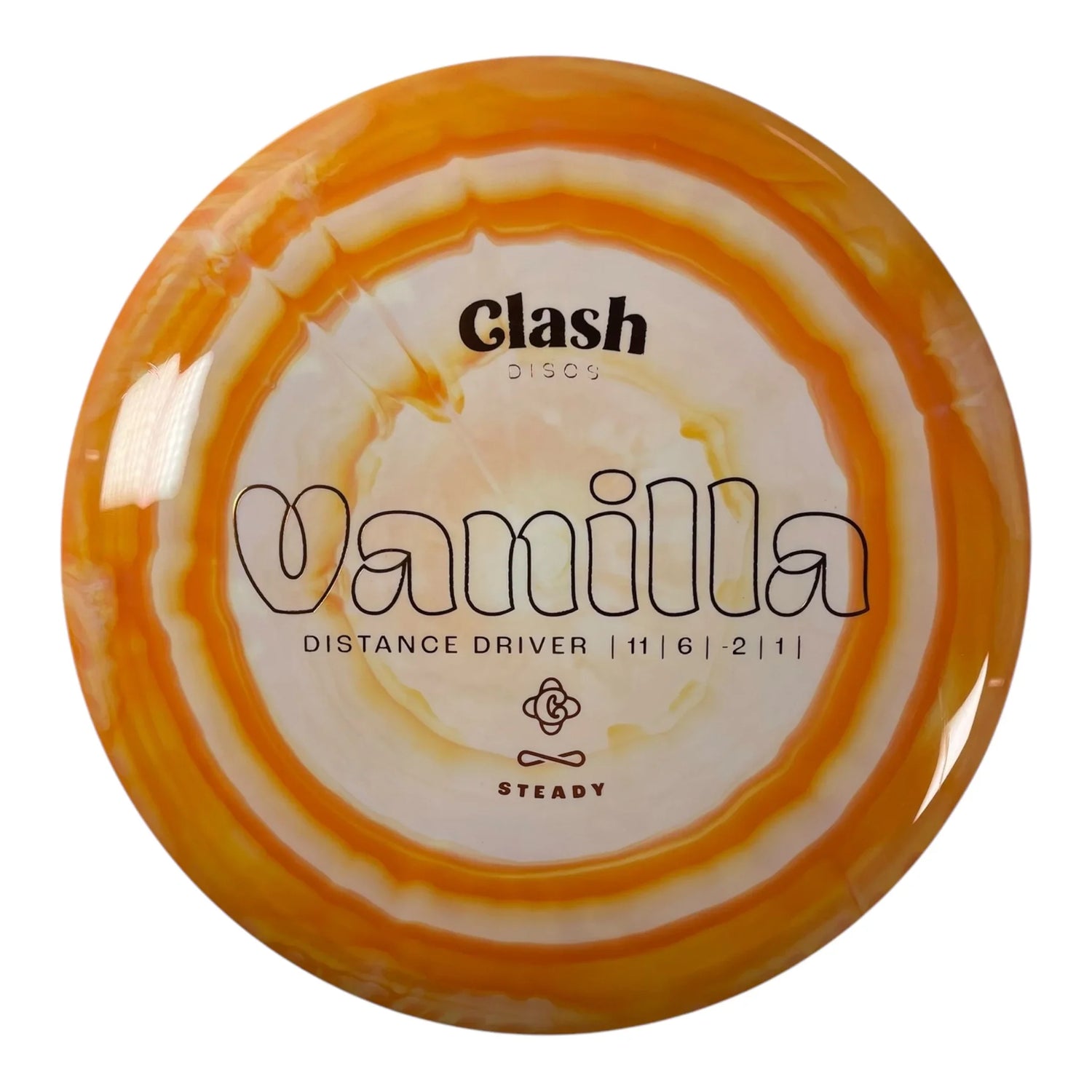 Clash Discs Vanilla | Steady Ring | Orange/Orange 176g Disc Golf