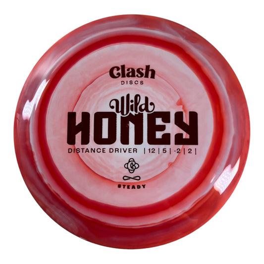 Clash Discs Wild Honey | Steady Ring | Red/Red 173 - 174g Disc Golf