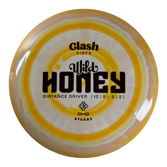 Clash Discs Wild Honey | Steady Ring | Yellow/Red 171 - 172g Disc Golf