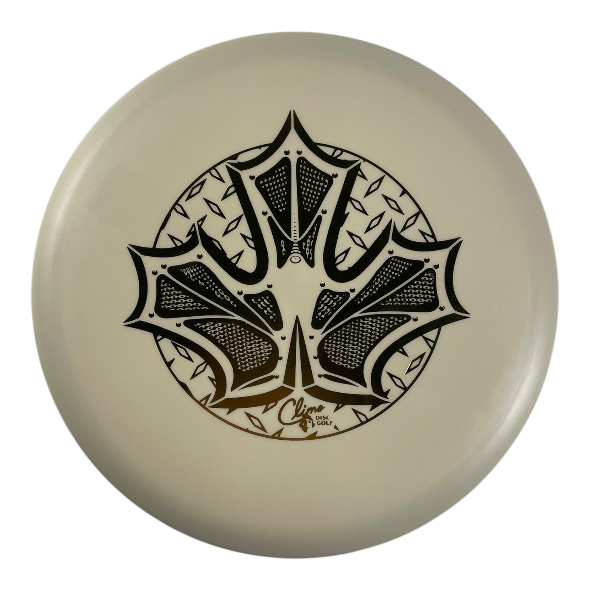 Climo Disc Golf Belleair | Glow Trophy Line | Glow/Gold 178g (Iron Leaf) Disc Golf