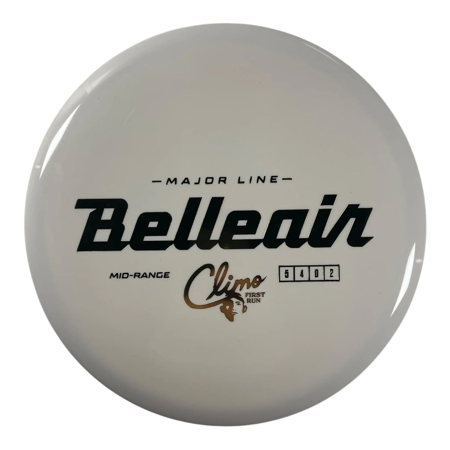 Climo Disc Golf Belleair | Major Line | White/Gold 178g (First Run) Disc Golf