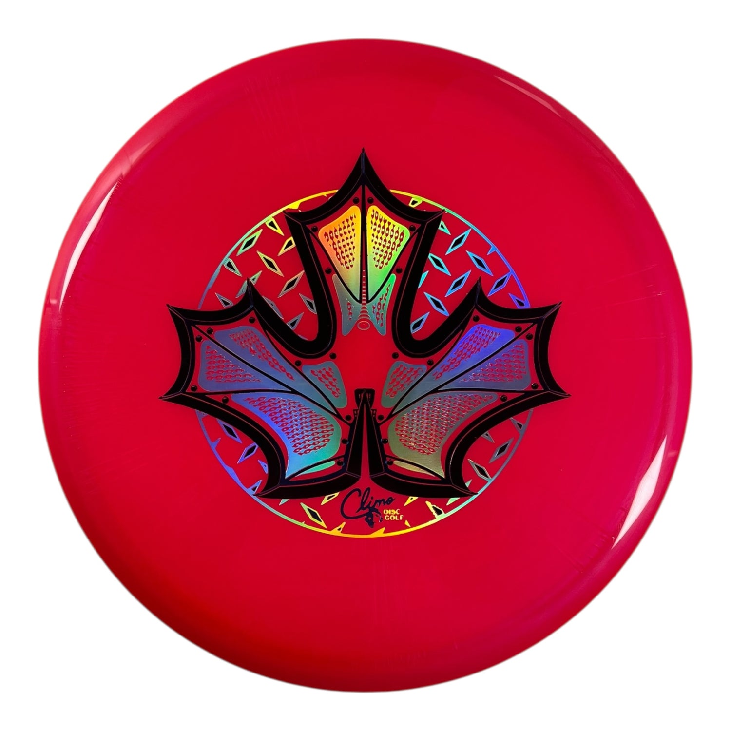Climo Disc Golf Belleair | Victory Line | Pink/Holo 174g (Iron Leaf) Disc Golf