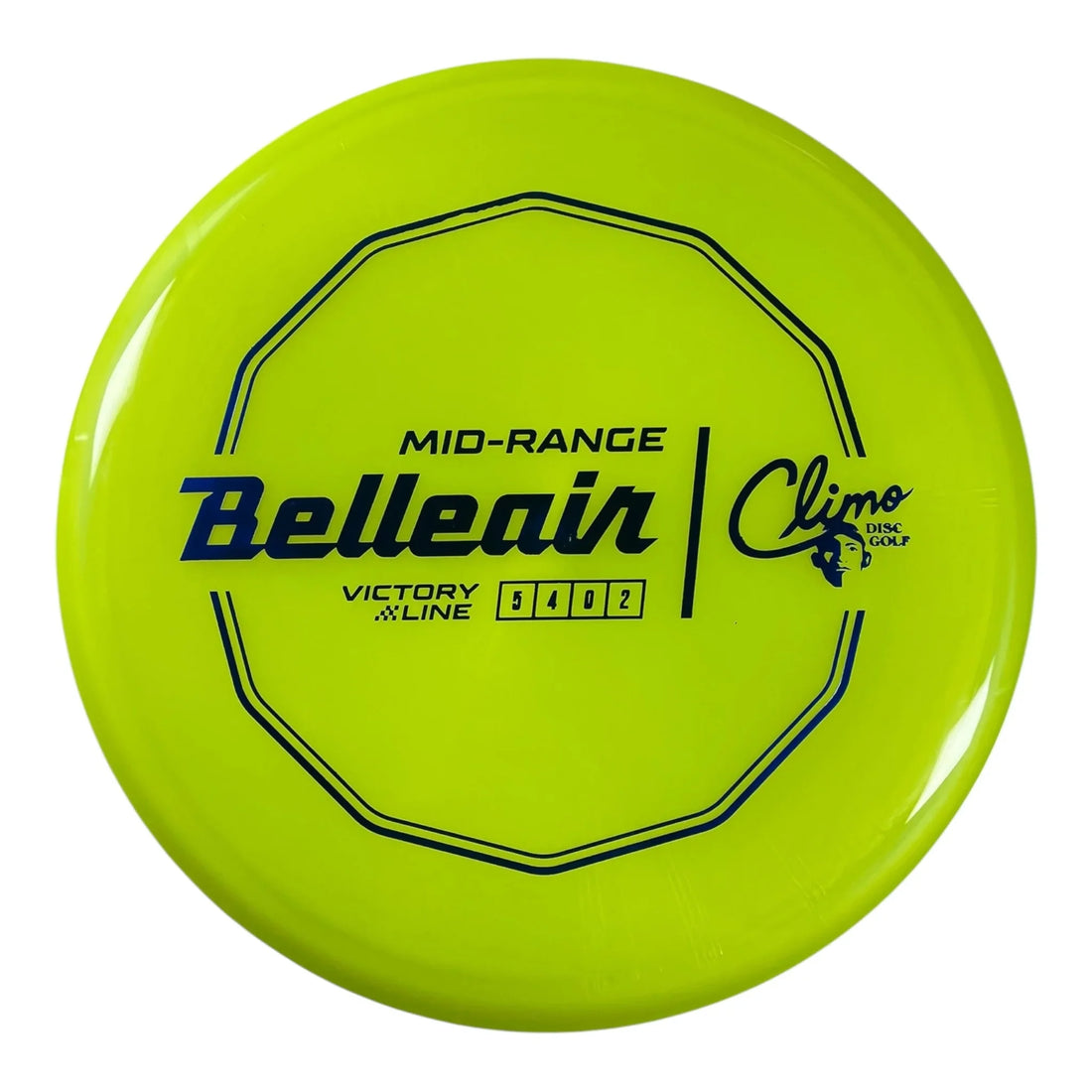 Climo Disc Golf Belleair | Victory Line | Yellow/Blue 172g Disc Golf