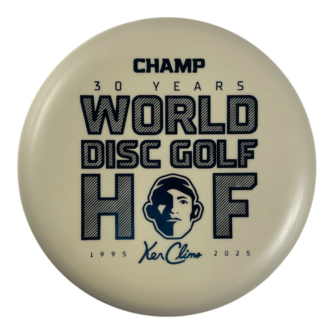 Climo Disc Golf Champ | Glow Trophy Line | Glow/Blue 174g (Hall of Fame) Disc Golf