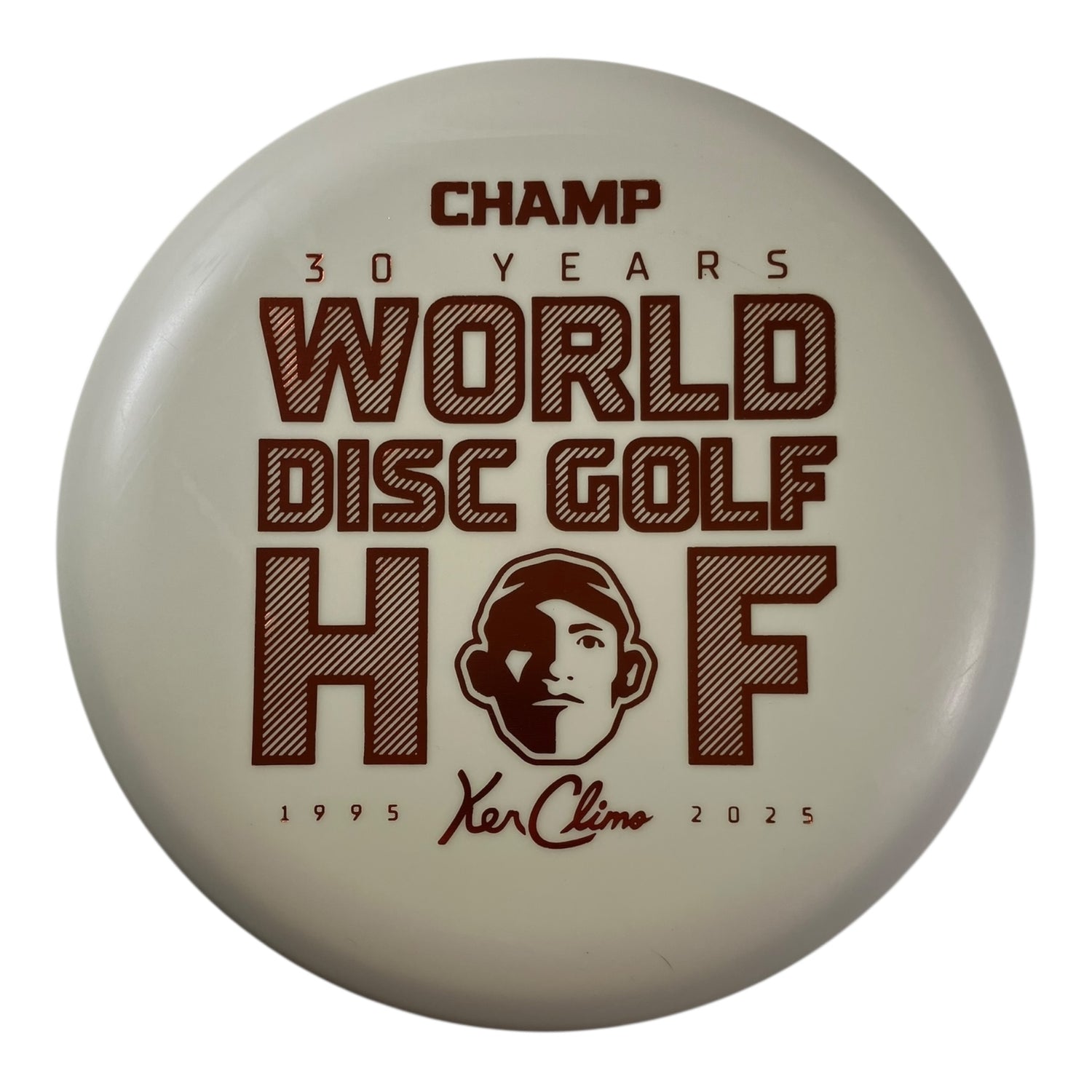 Climo Disc Golf Champ | Glow Trophy Line | Glow/Bronze 171g (Hall of Fame) Disc Golf