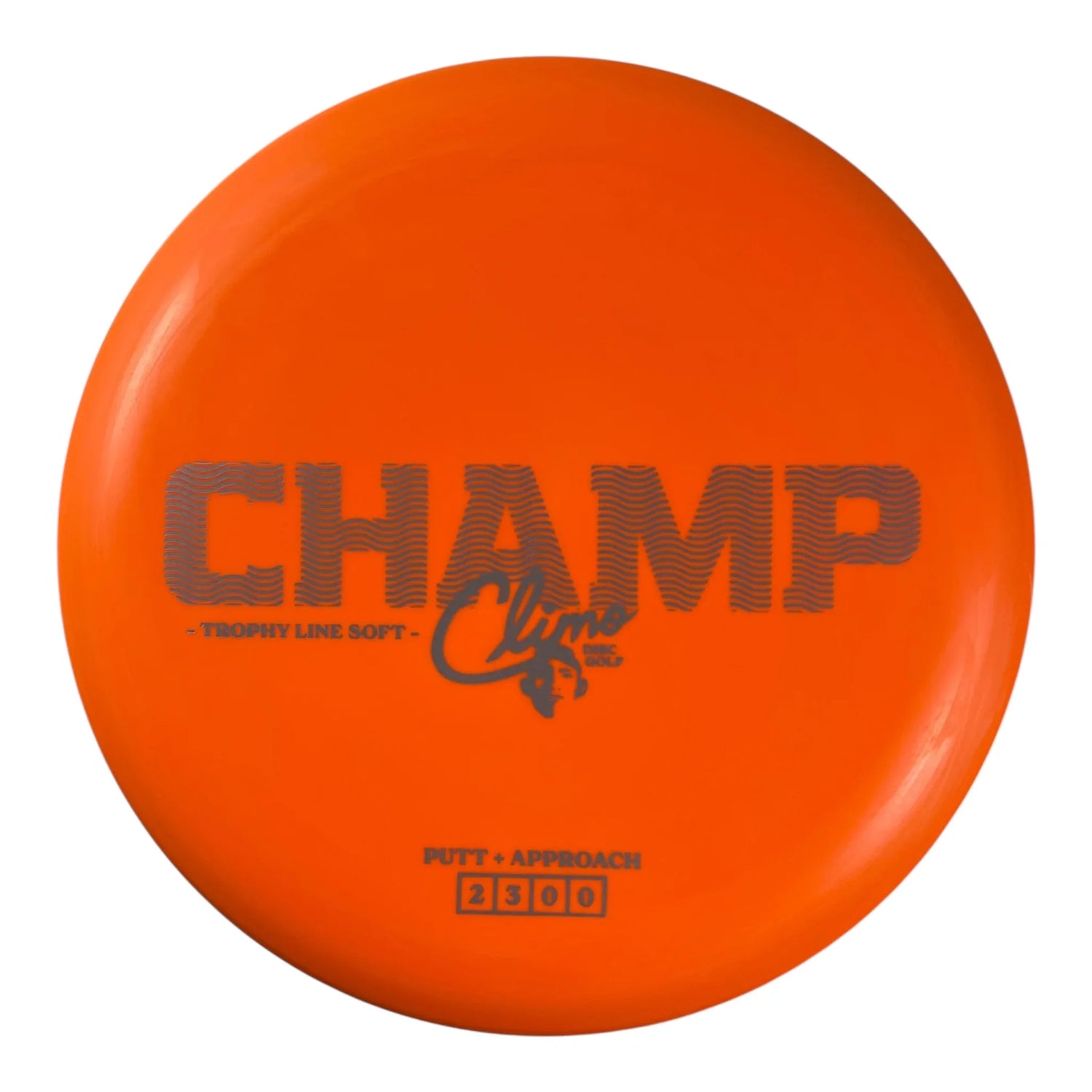 Climo Disc Golf Champ | Soft Trophy Line | Orange/Silver 174g Disc Golf