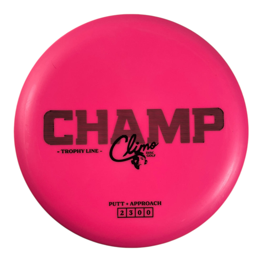 Climo Disc Golf Champ | Trophy Line | Pink/Black 174g Disc Golf