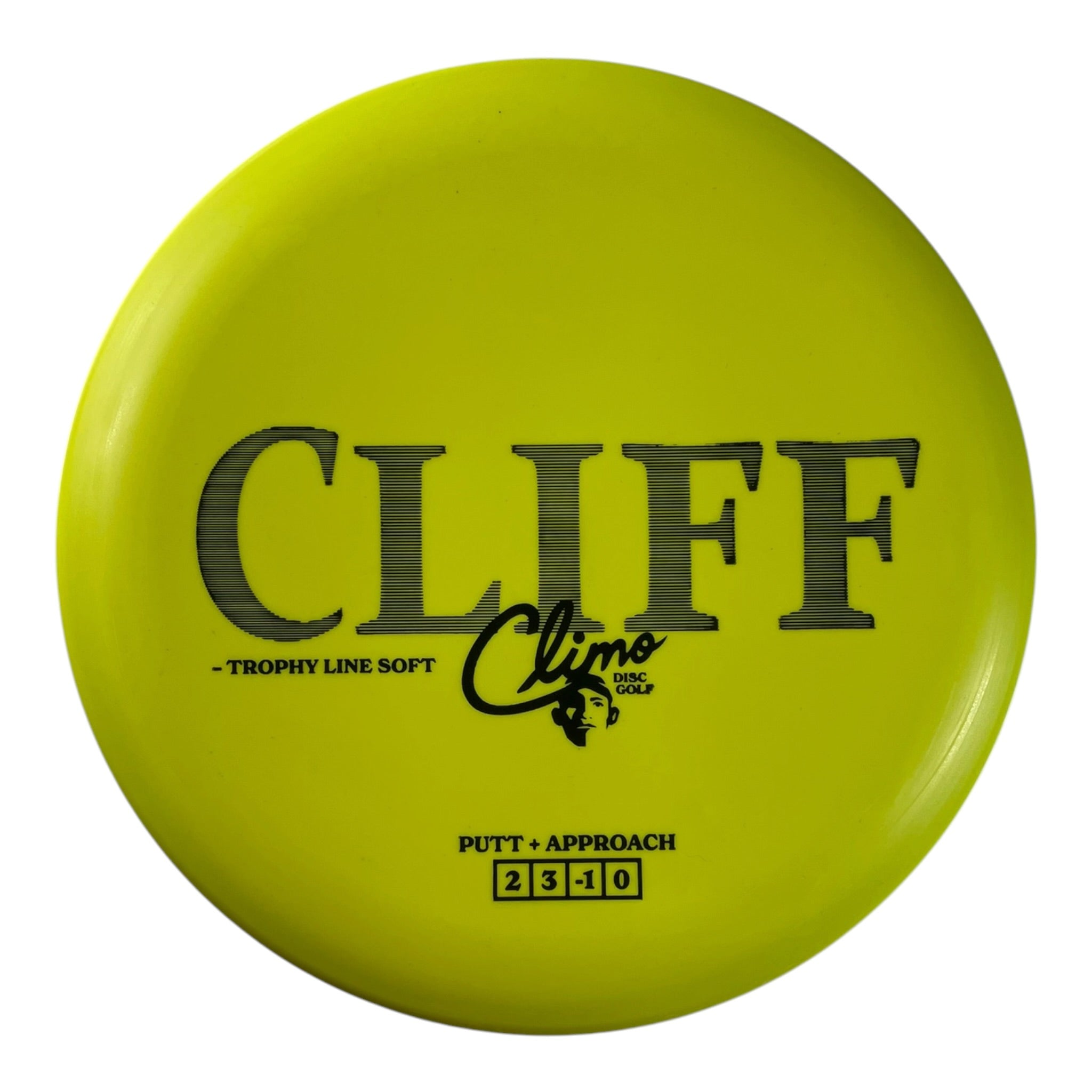 Climo Disc Golf Cliff | Soft Trophy Line | Yellow/Black 171g Disc Golf