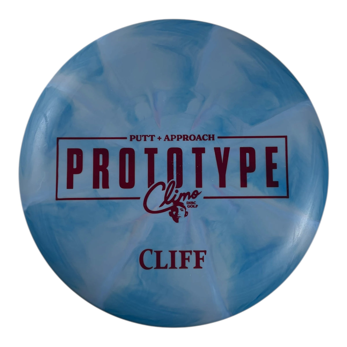 Climo Disc Golf Cliff | Swirly Trophy Line | Blue/Red 175g (Prototype) Disc Golf