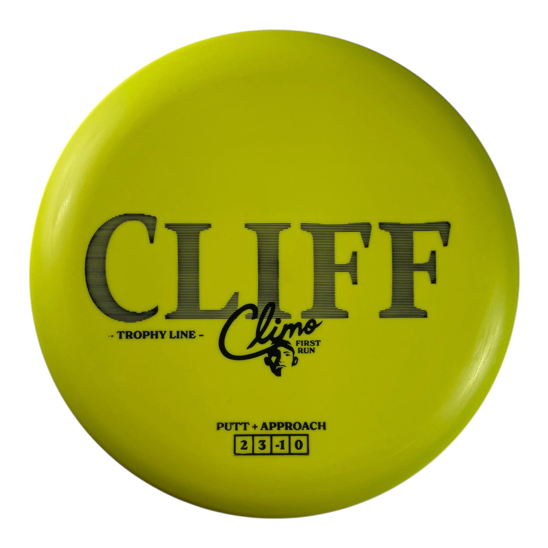 Climo Disc Golf Cliff | Trophy Line | Yellow/Black 171g Disc Golf