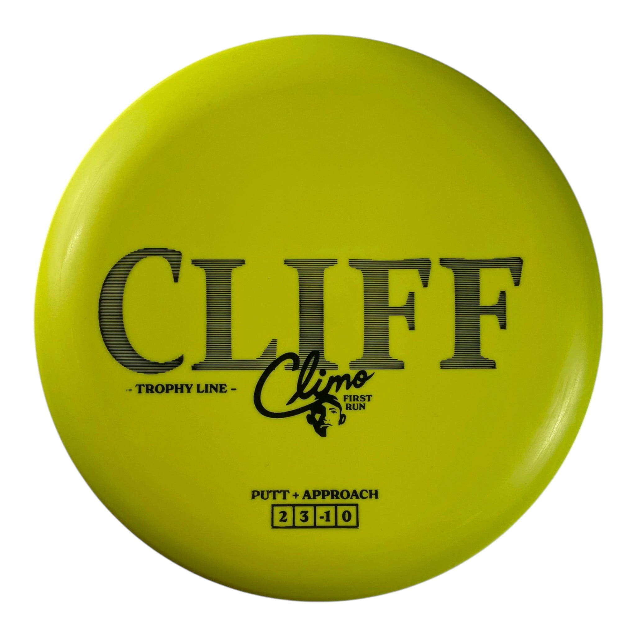 Climo Disc Golf Cliff | Trophy Line | Yellow/Black 171g Disc Golf