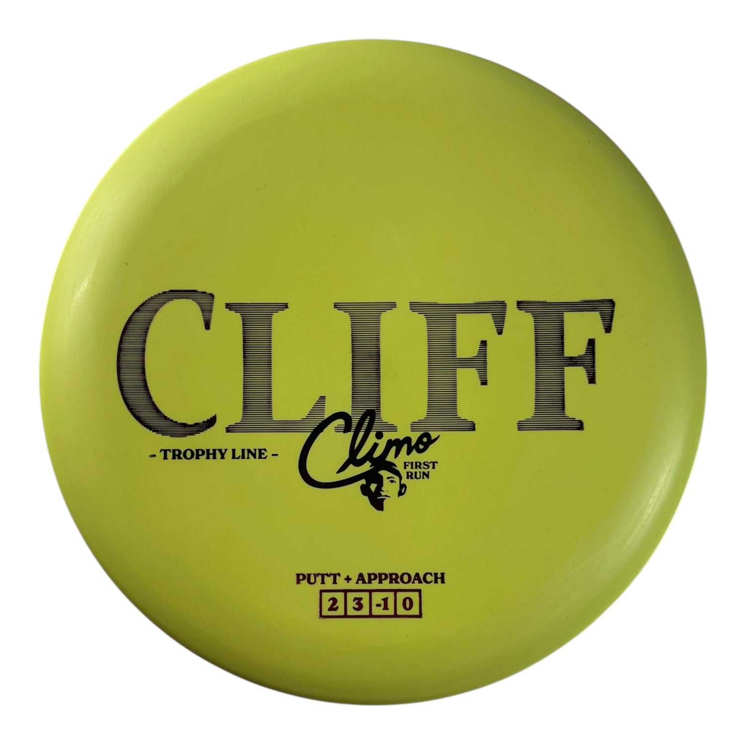 Climo Disc Golf Cliff | Trophy Line | Yellow/Pink 169g Disc Golf