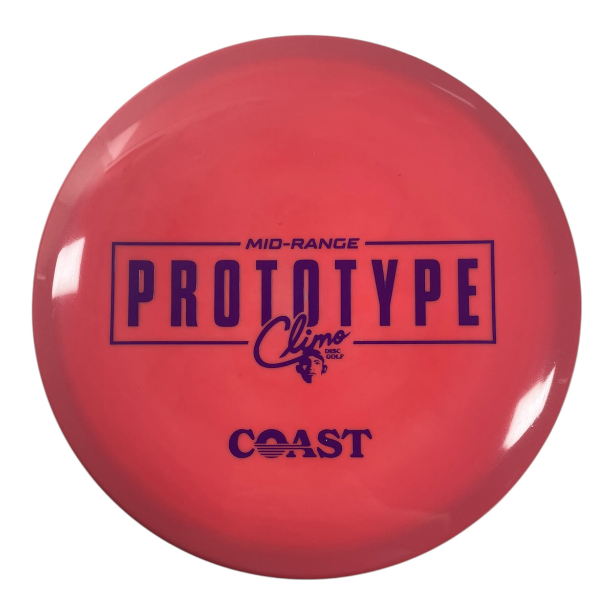 Climo Disc Golf Coast | Signature Line | Orange/Purple 178g (Prototype) Disc Golf