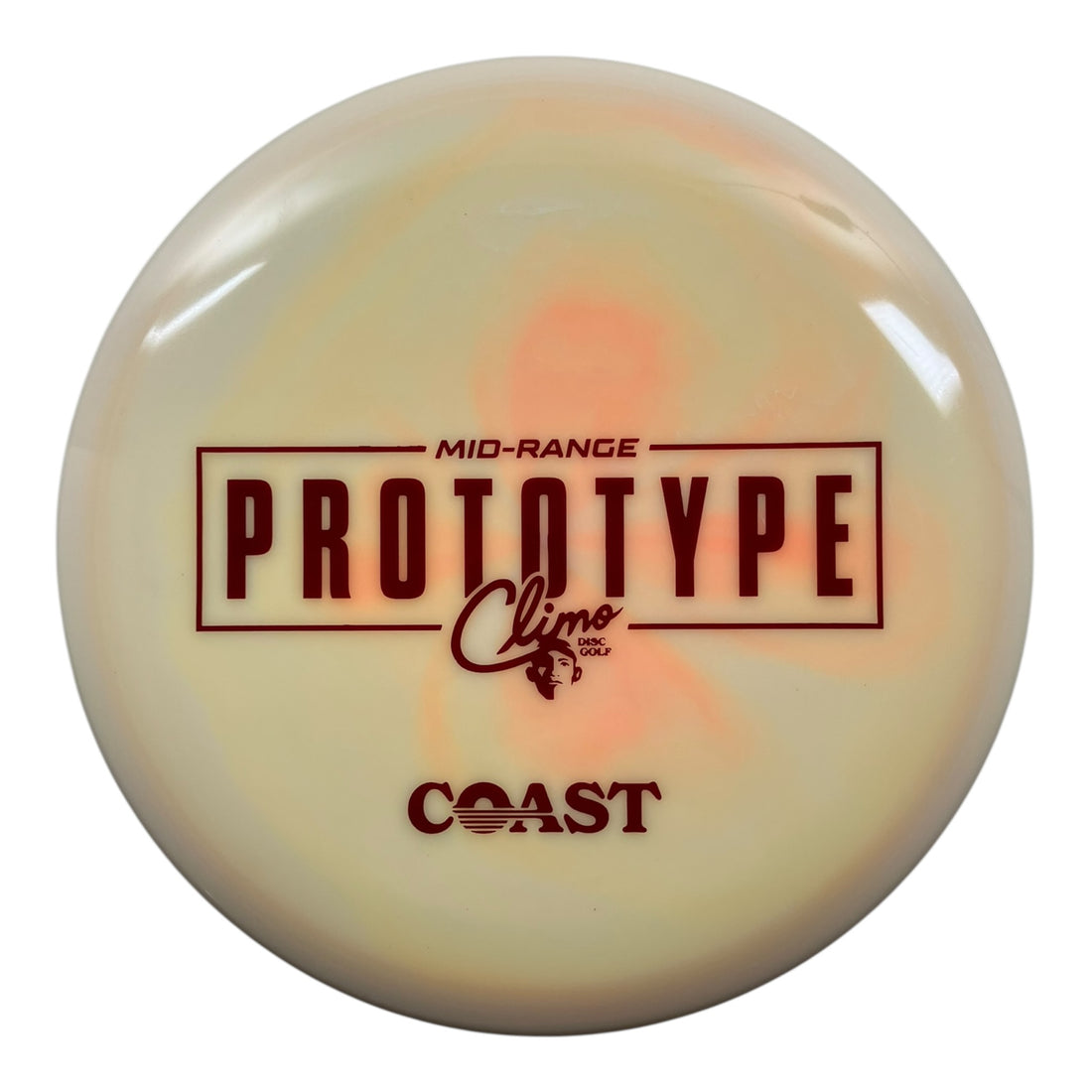 Climo Disc Golf Coast | Signature Line | Tan/Maroon 179g (Prototype) Disc Golf
