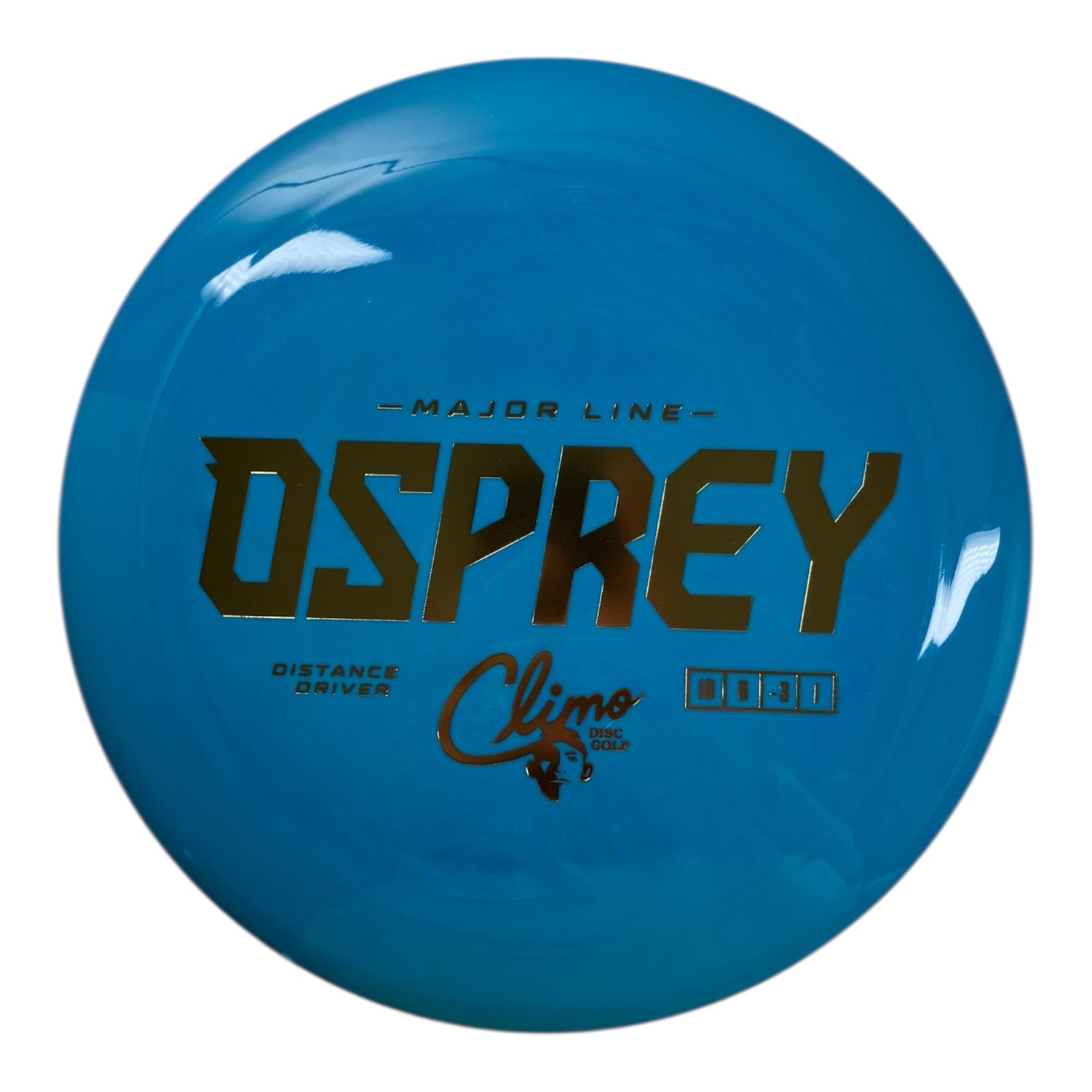Climo Disc Golf Osprey | Major Line | Blue/Gold 168g Disc Golf