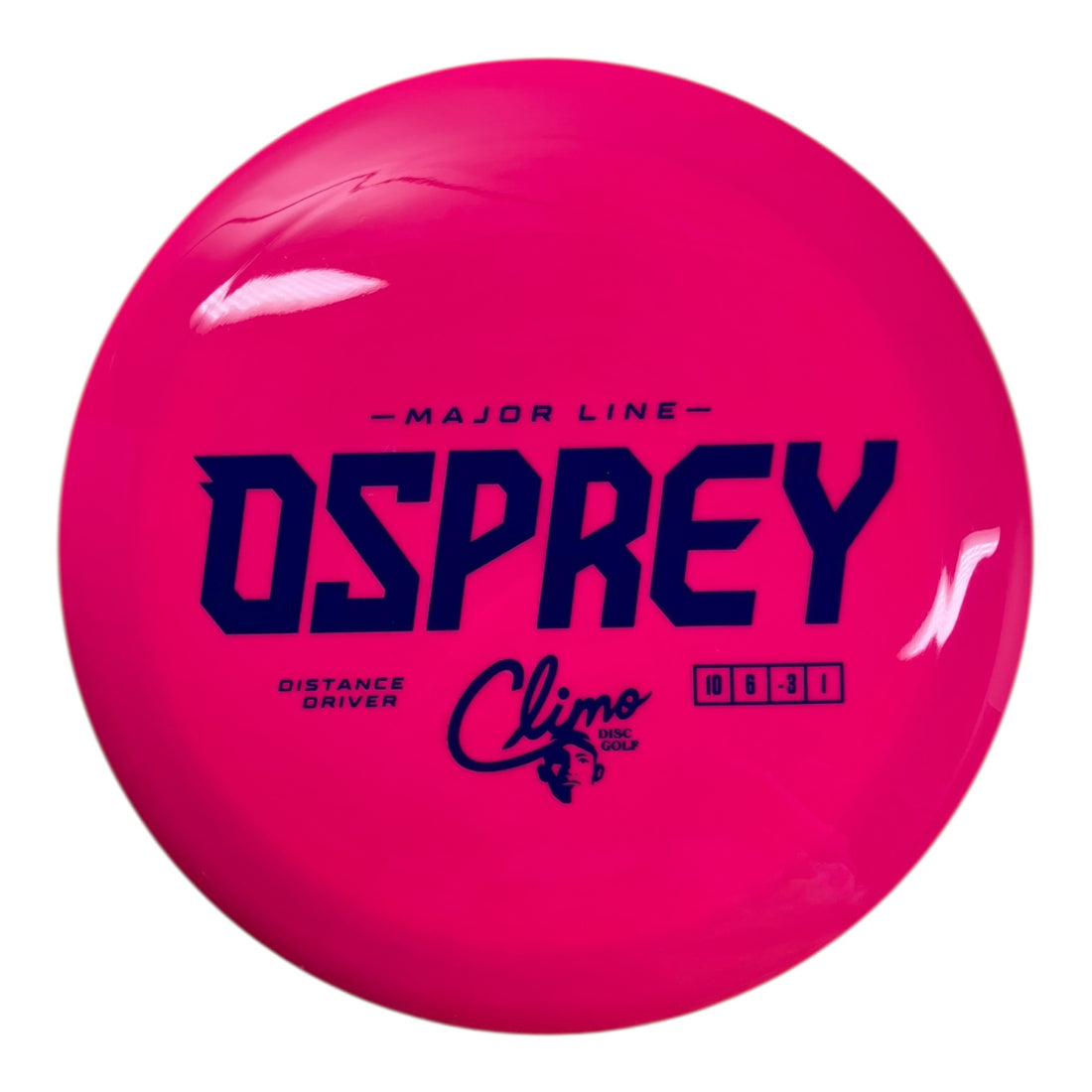 Climo Disc Golf Osprey | Major Line | Pink/Blue 169g Disc Golf