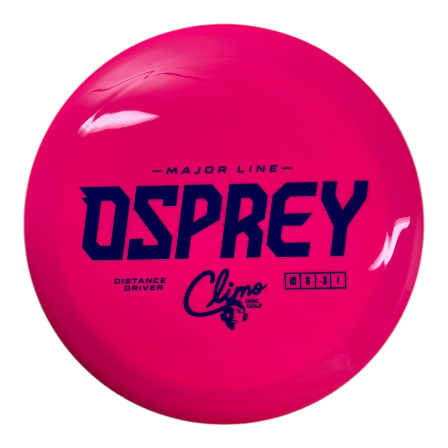 Climo Disc Golf Osprey | Major Line | Pink/Blue 169g Disc Golf
