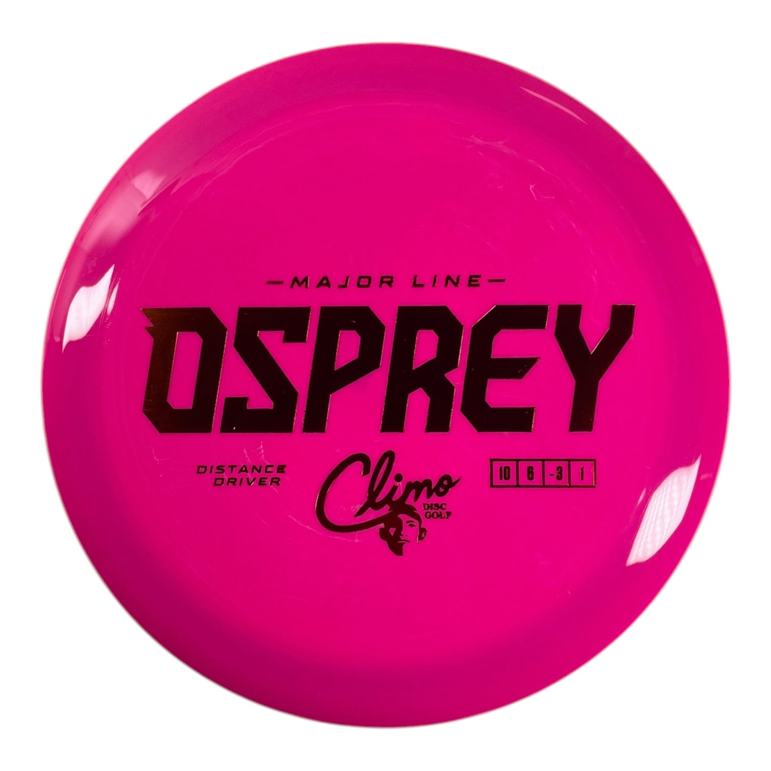 Climo Disc Golf Osprey | Major Line | Pink/Bronze 167-168g Disc Golf