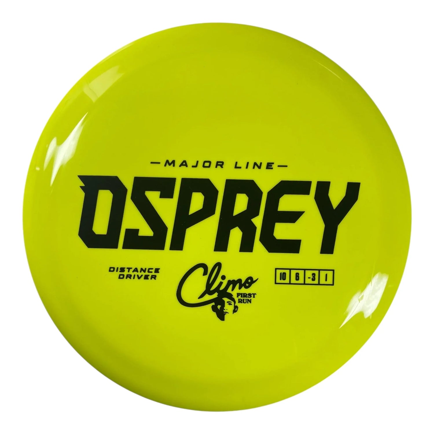 Climo Disc Golf Osprey | Major Line | Yellow/Black 171g Disc Golf