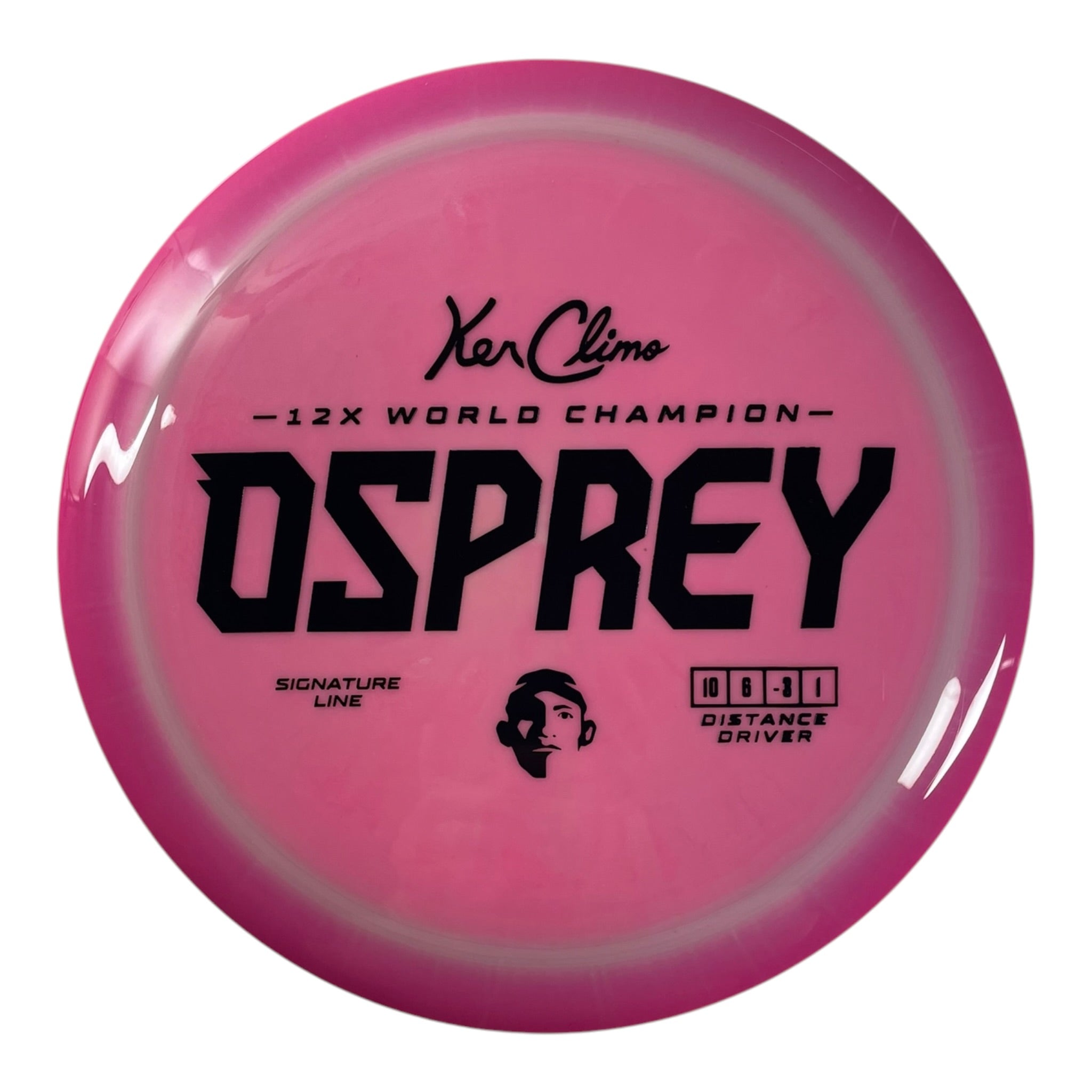 Climo Disc Golf Osprey | Signature Line | Pink/Black 171g Disc Golf