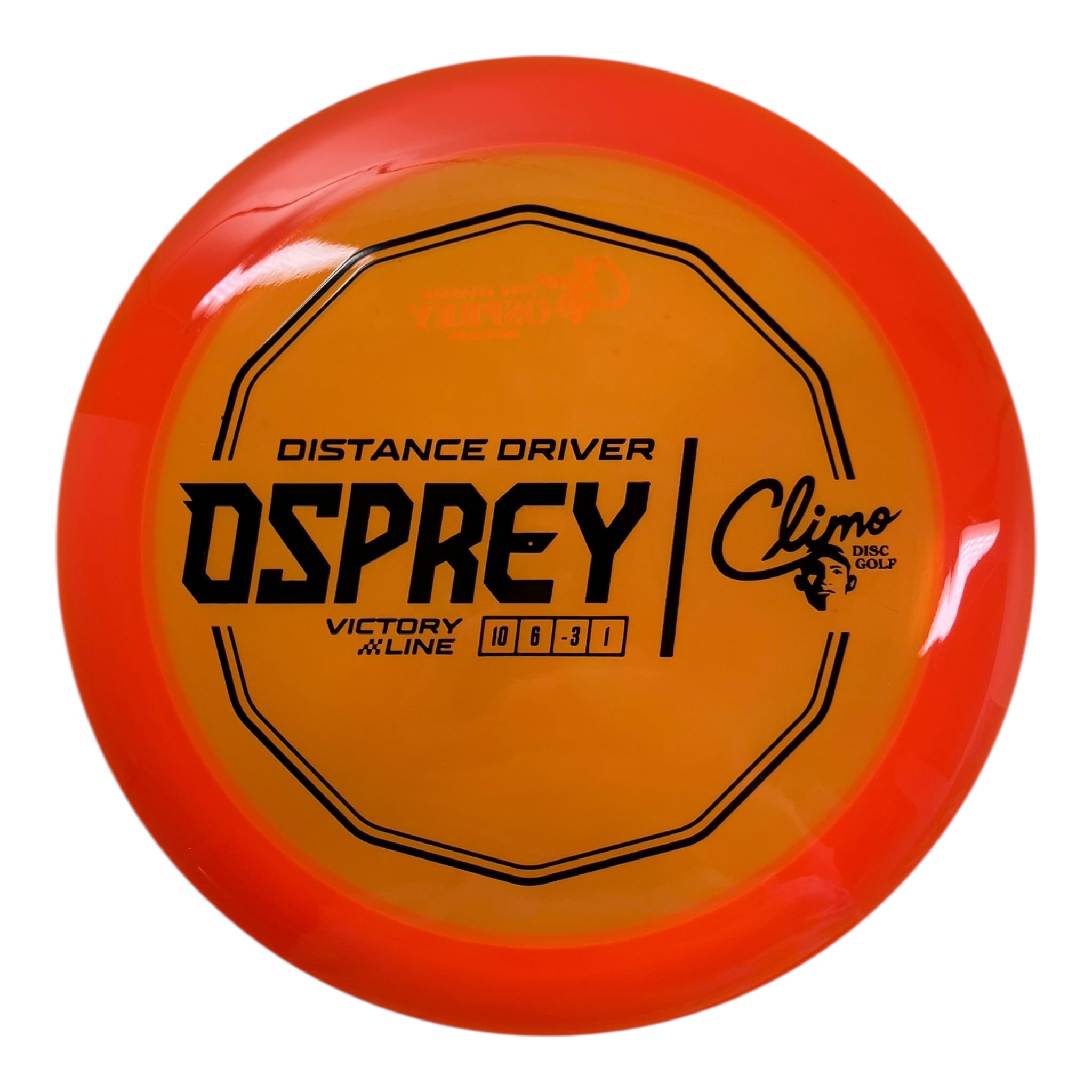 Climo Disc Golf Osprey | Victory Line | Orange/Black 168g Disc Golf
