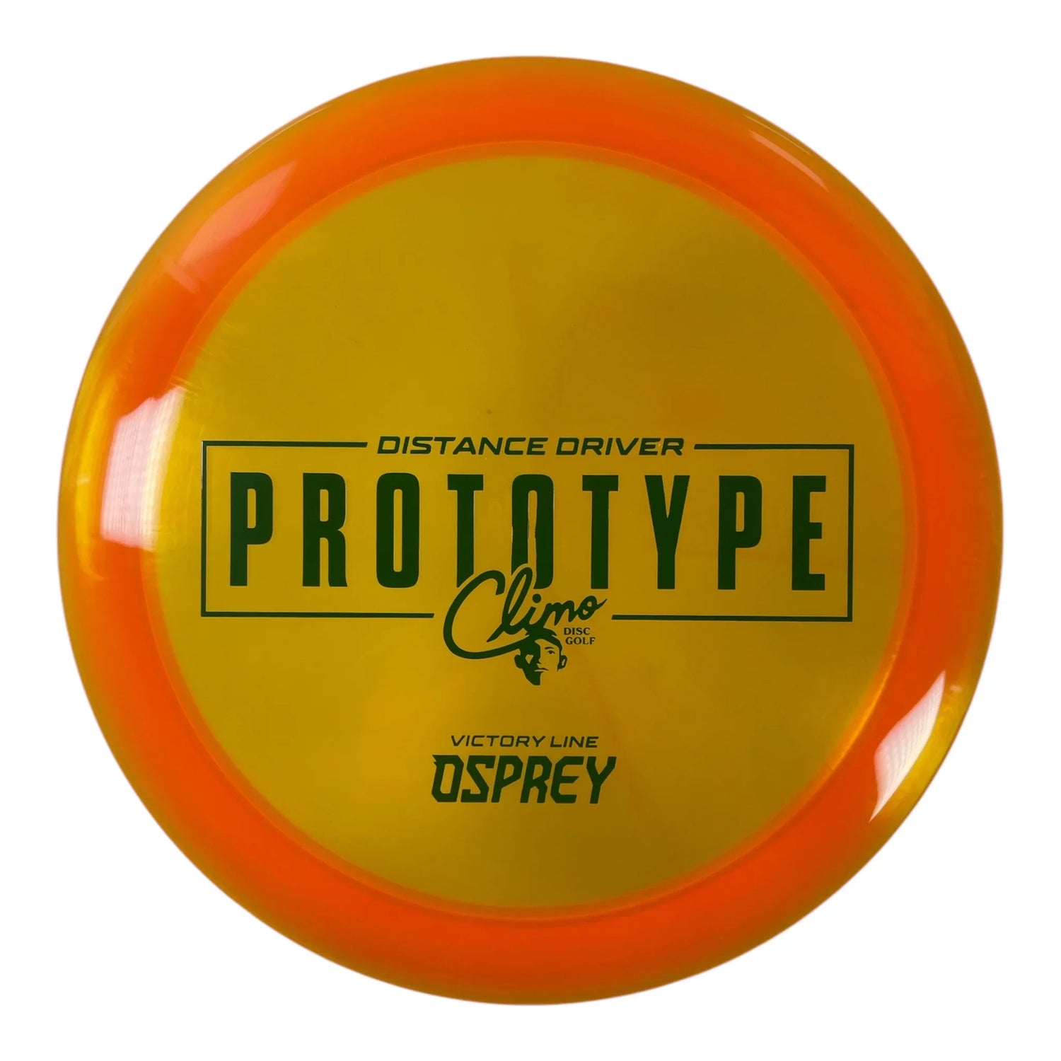 Climo Disc Golf Osprey | Victory Line | Orange/Green 166-174g (Prototype) Disc Golf