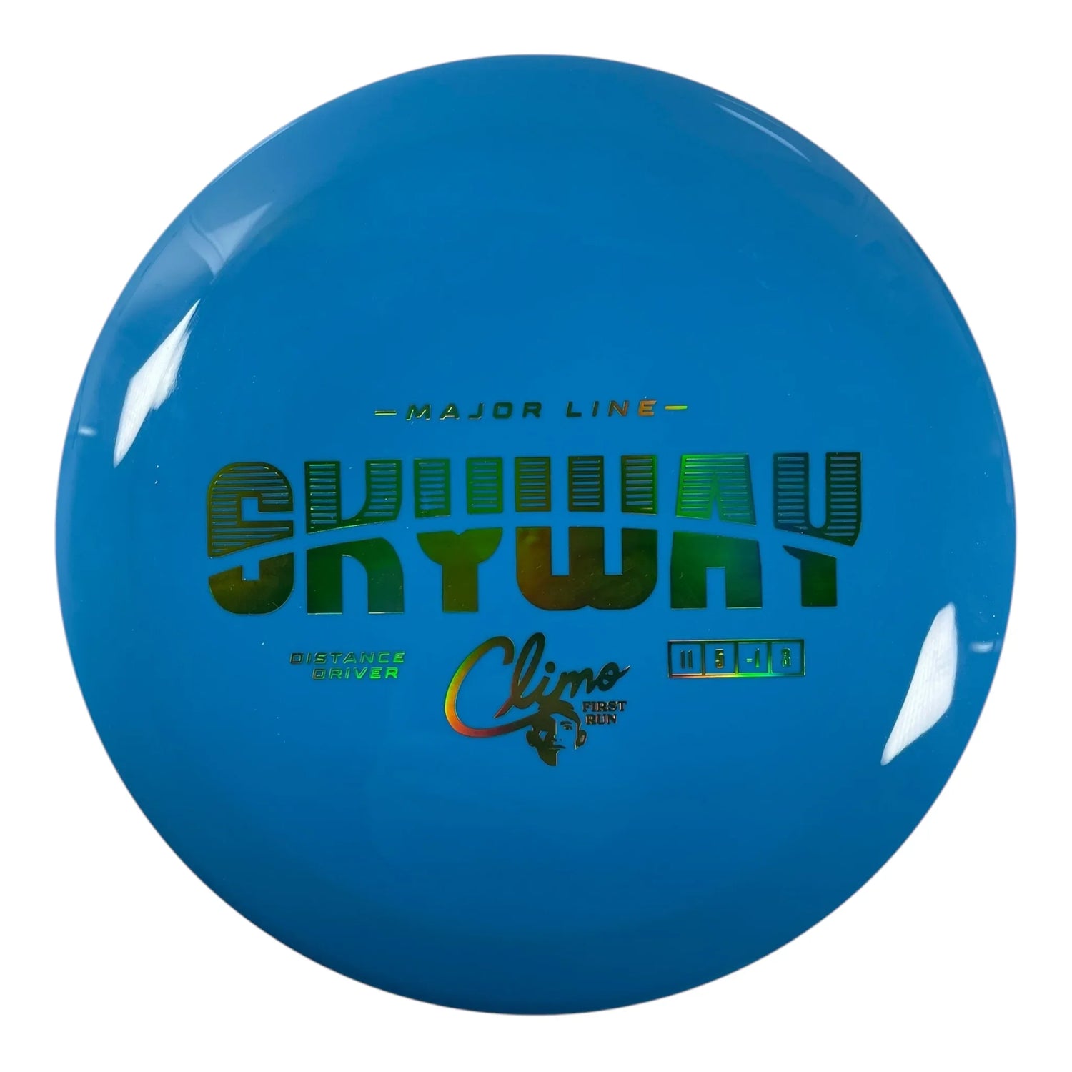 Climo Disc Golf Skyway | Major Line | Blue/Green Holo 159g (First Run) Disc Golf