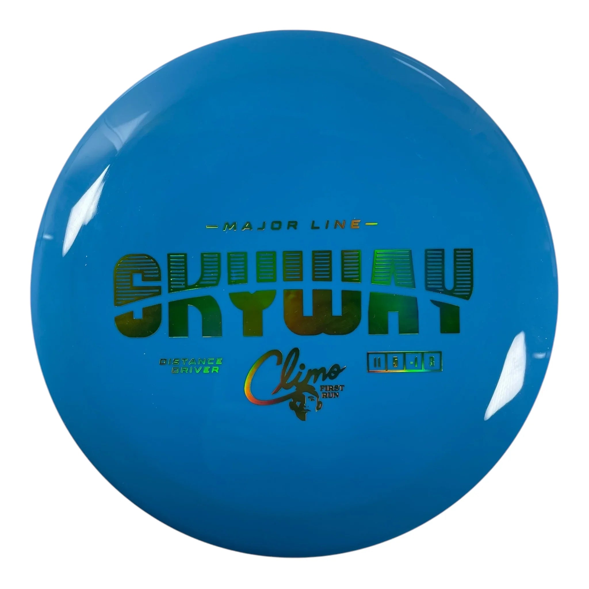 Climo Disc Golf Skyway | Major Line | Blue/Green Holo 159g (First Run) Disc Golf