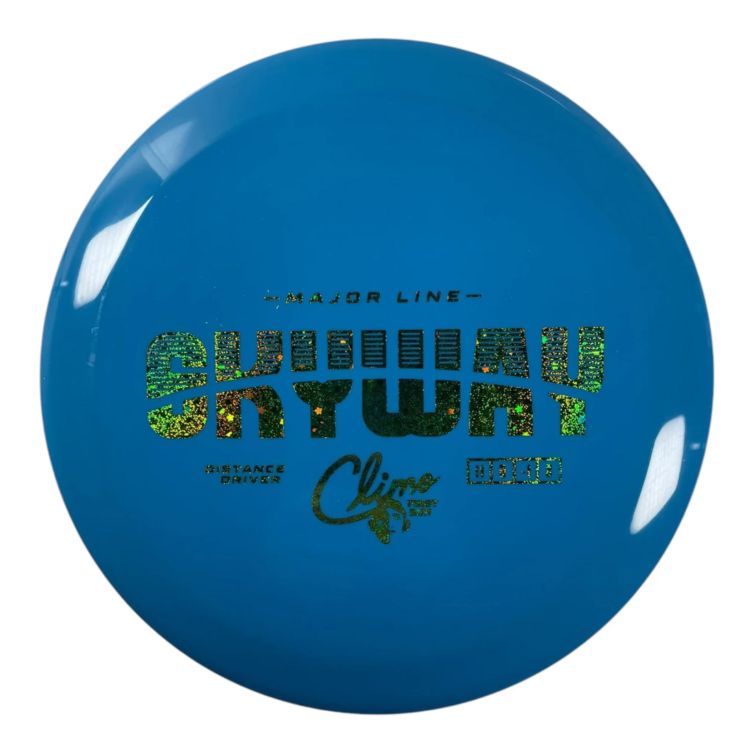 Climo Disc Golf Skyway | Major Line | Blue/Green Sparkle 170g (First Run) Disc Golf