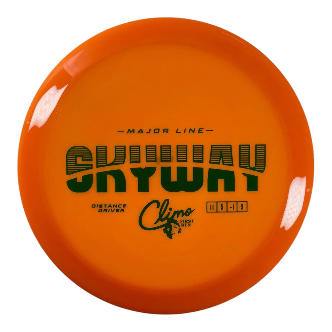 Climo Disc Golf Skyway | Major Line | Orange/Green 159g (First Run) Disc Golf