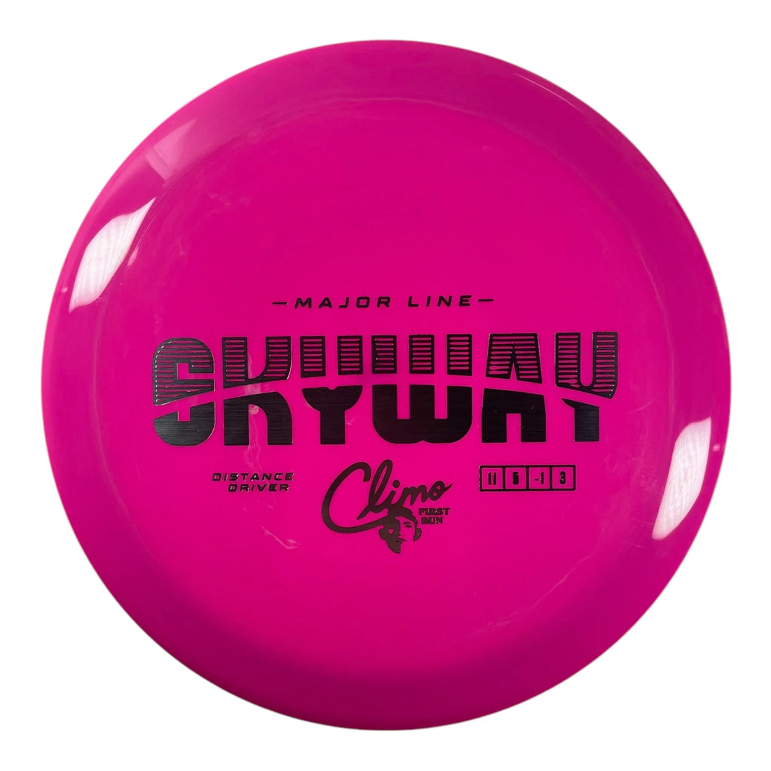 Climo Disc Golf Skyway | Major Line | Pink/Silver 162g (First Run) Disc Golf