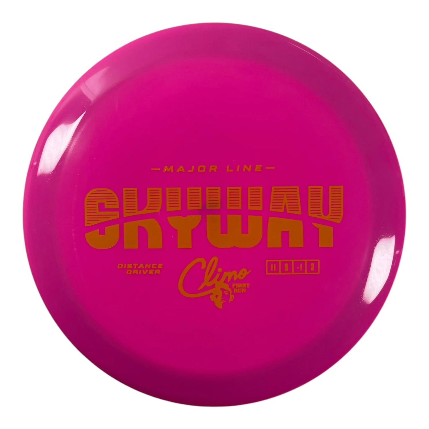Climo Disc Golf Skyway | Major Line | Pink/Yellow 169g (First Run) Disc Golf